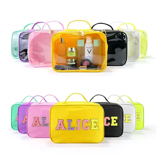 Large Pvc Makeup Bag Hand-held Travel Hanging Makeup Organizer